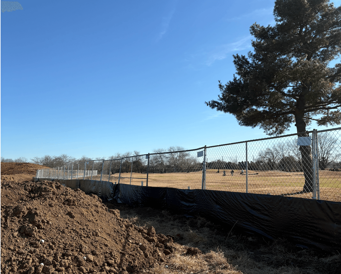 A photo of debris at the East Potomac Golf Links course.